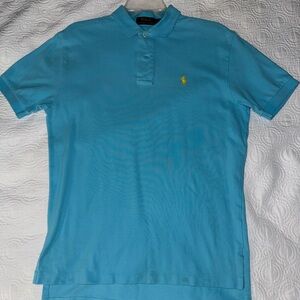 Polo by Ralph Lauren Men's Light Blue Polo Shirt